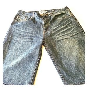 Mens ecko unlimited Jean's shorts size 36 waist.